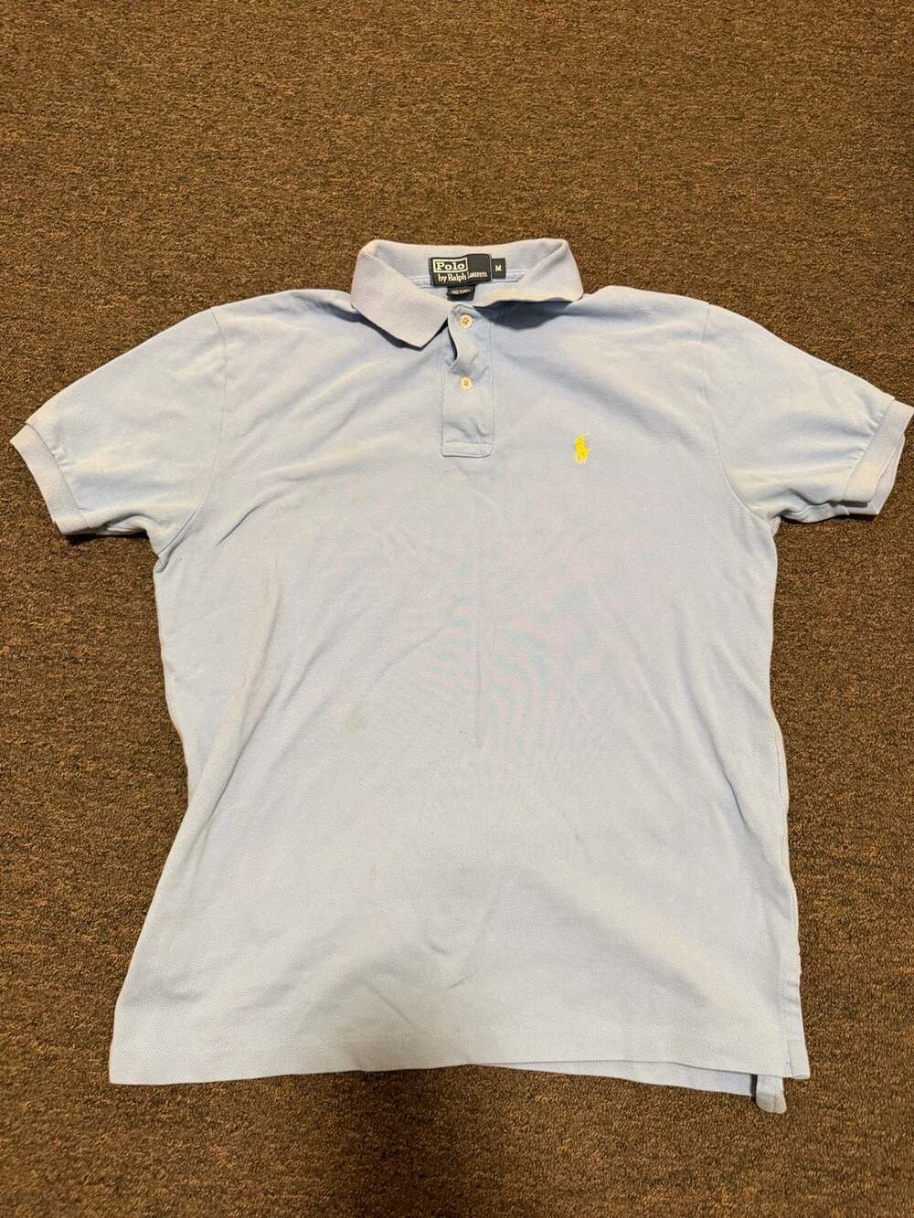 Polo Ralph Lauren Light Blue Short Sleeve Polo Shirt Size M